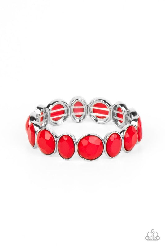 Whimsical Glow - Red - Paparazzi Bracelet Image