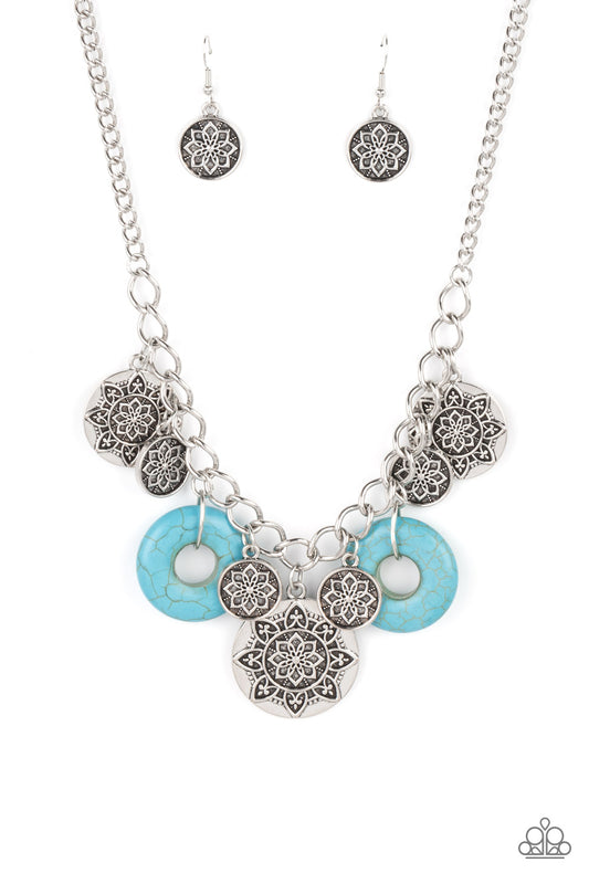 Paparazzi Necklace ~ Western Zen - Blue