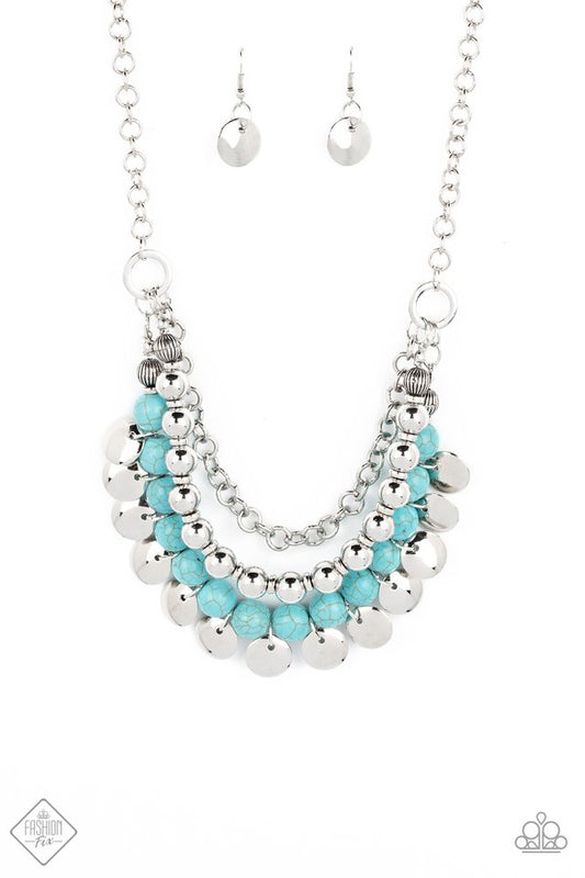 Leave Her Wild - Blue - Paparazzi Necklace Image