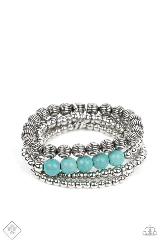 Wildland Wanderer - Blue - Paparazzi Bracelet Image