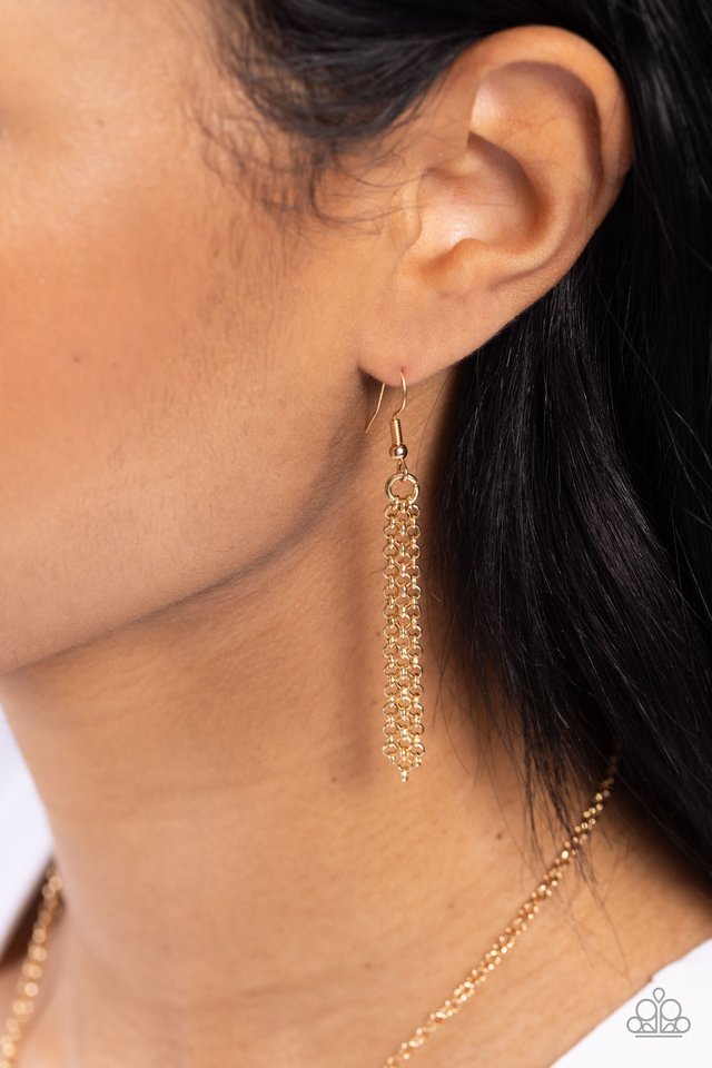 ​Live The Life You Love - Gold - Paparazzi Necklace Image