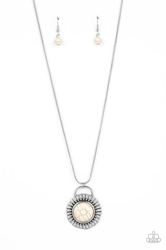 New Age Nomad - White - Paparazzi Necklace Image
