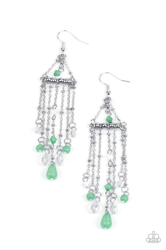 Marina Breeze - Green - Paparazzi Earring Image