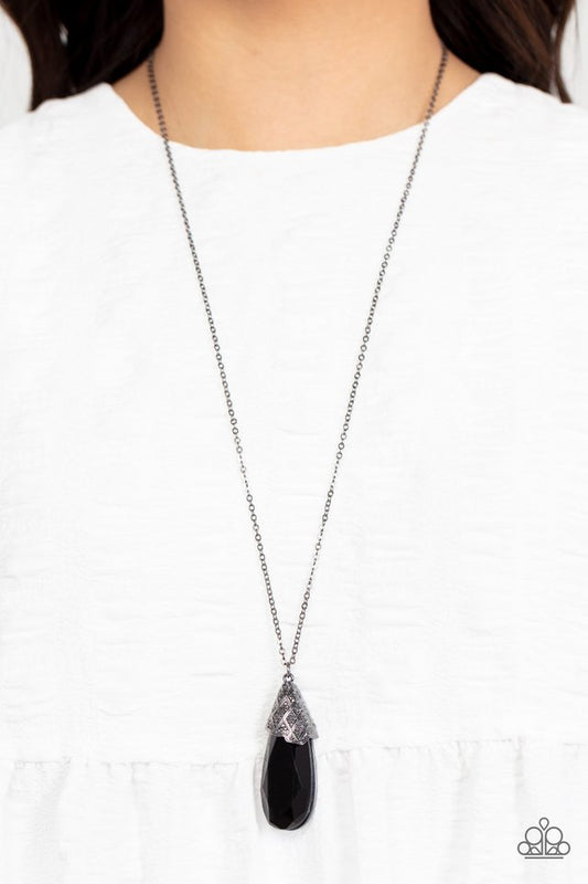 Dibs on the Dazzle - Black - Paparazzi Necklace Image
