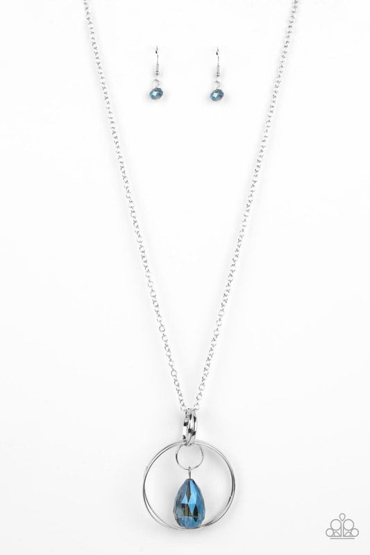 Swinging Shimmer - Blue - Paparazzi Necklace Image
