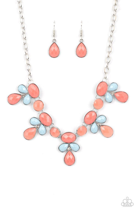 Midsummer Meadow - Orange - Paparazzi Necklace Image
