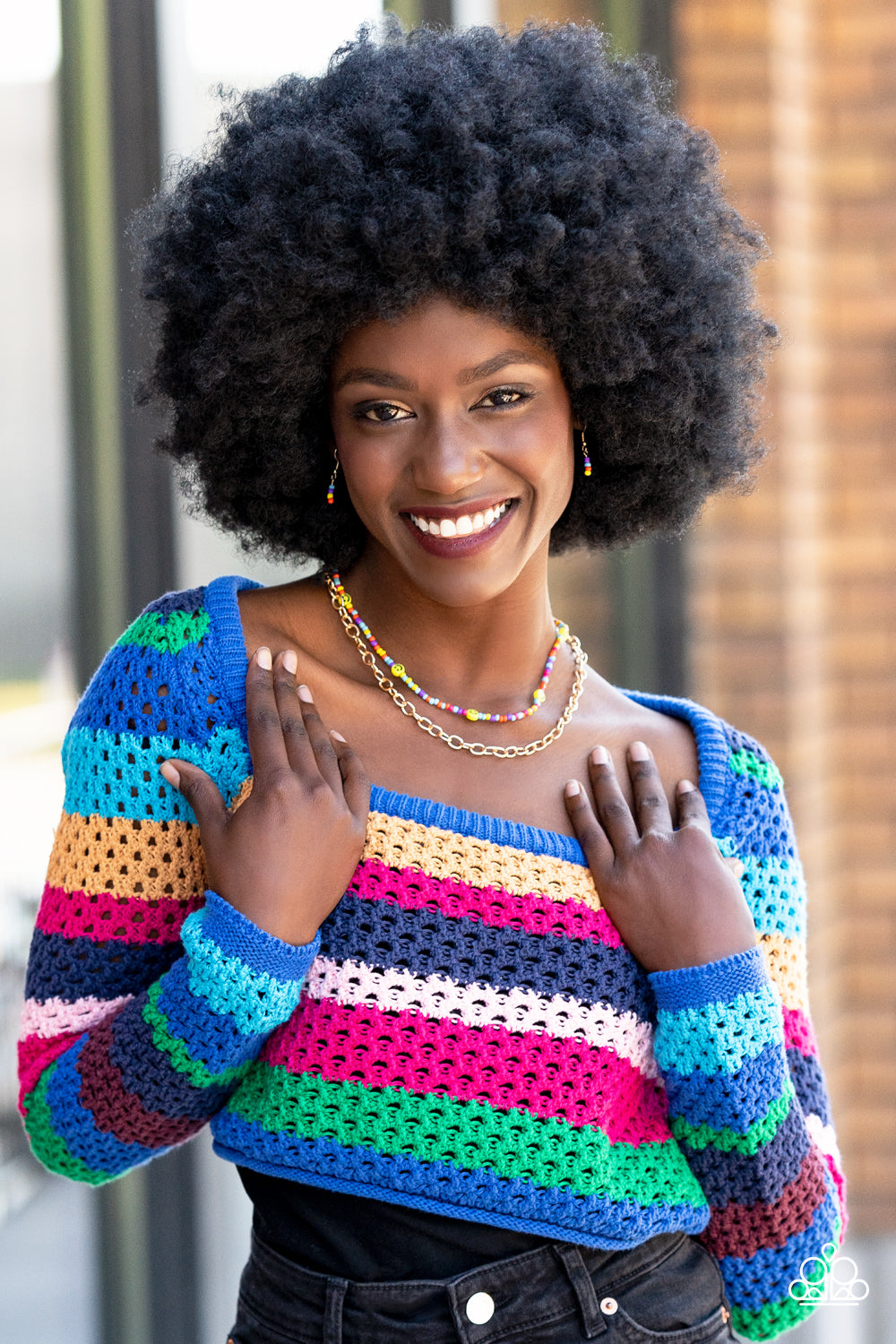 Paparazzi Necklace ~ Happy Looks Good on You - Multi