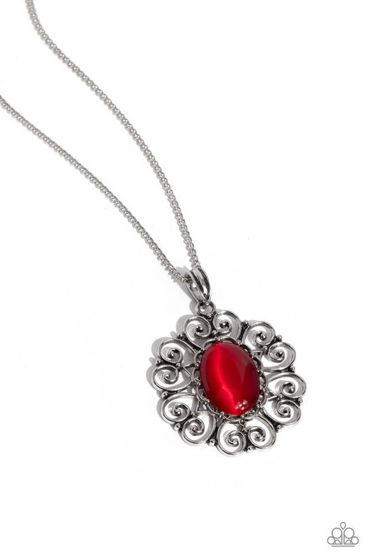 Sentimental Sabbatical - Red - Paparazzi Necklace Image