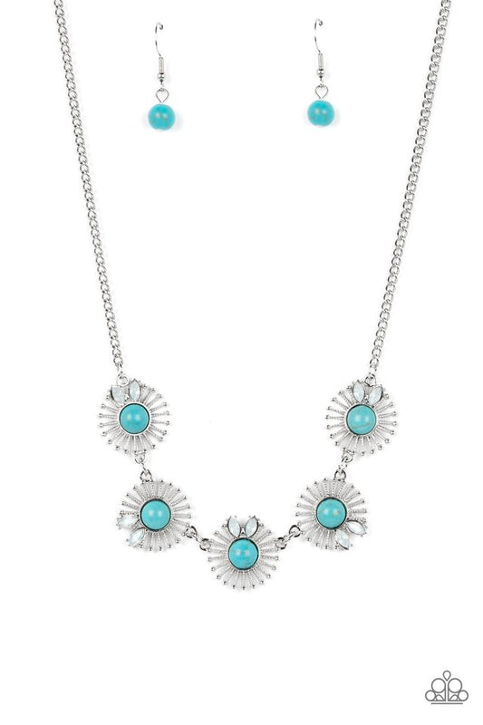 Fully Solar-Powered - Blue - Paparazzi Necklace Image