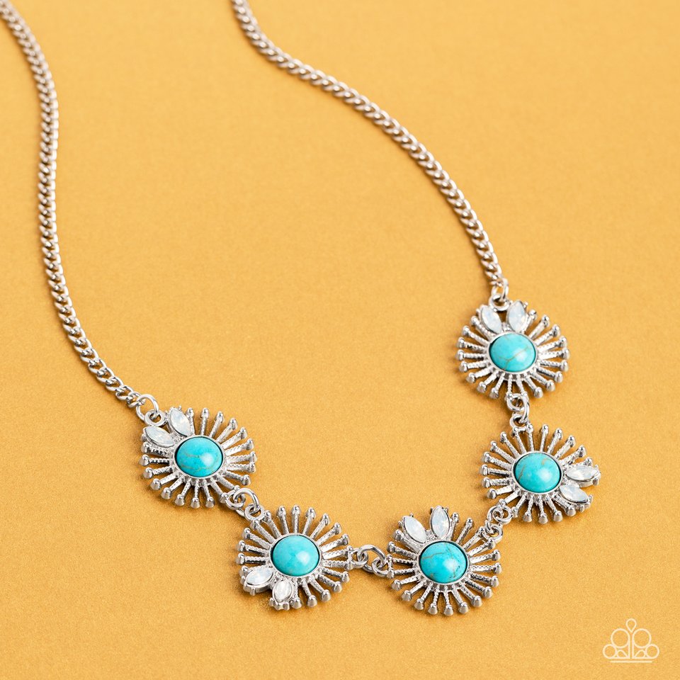 Fully Solar-Powered - Blue - Paparazzi Necklace Image