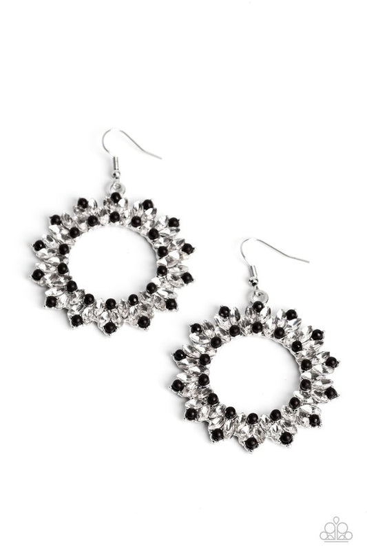 Combustible Couture - Black - Paparazzi Earring Image
