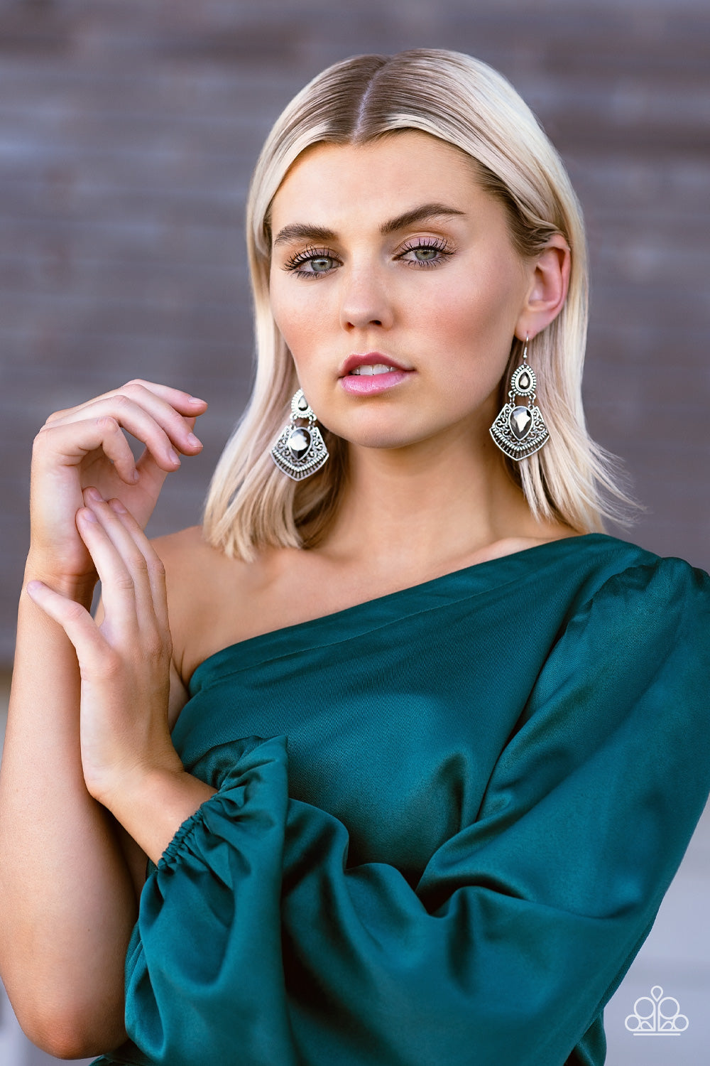 Paparazzi Earring ~ Royal Remix - Silver