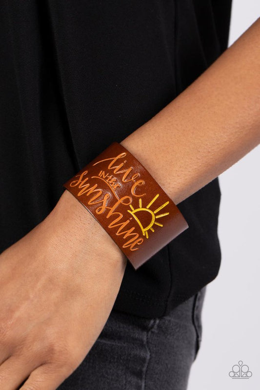 Sunshine Season - Orange - Paparazzi Bracelet Image