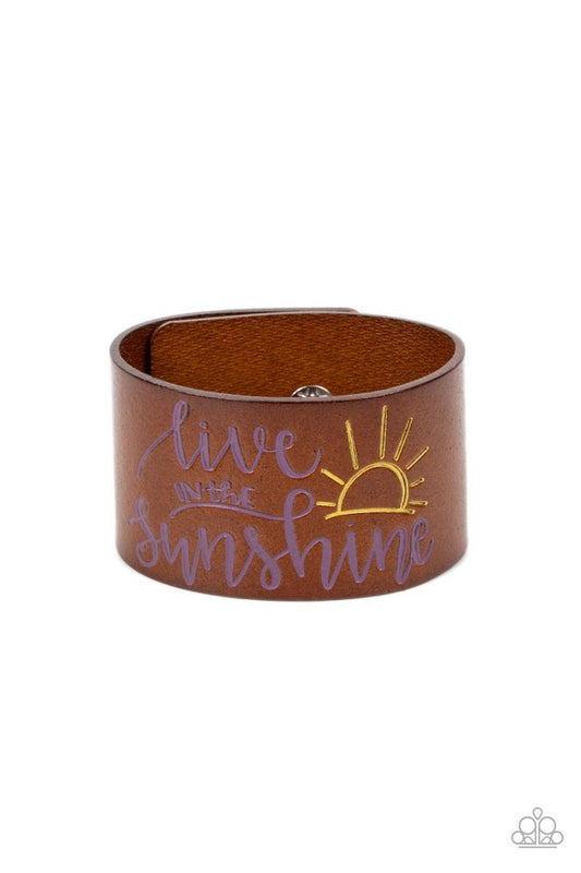Sunshine Season - Purple - Paparazzi Bracelet Image