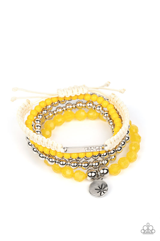 Paparazzi Bracelet ~ Offshore Outing - Yellow