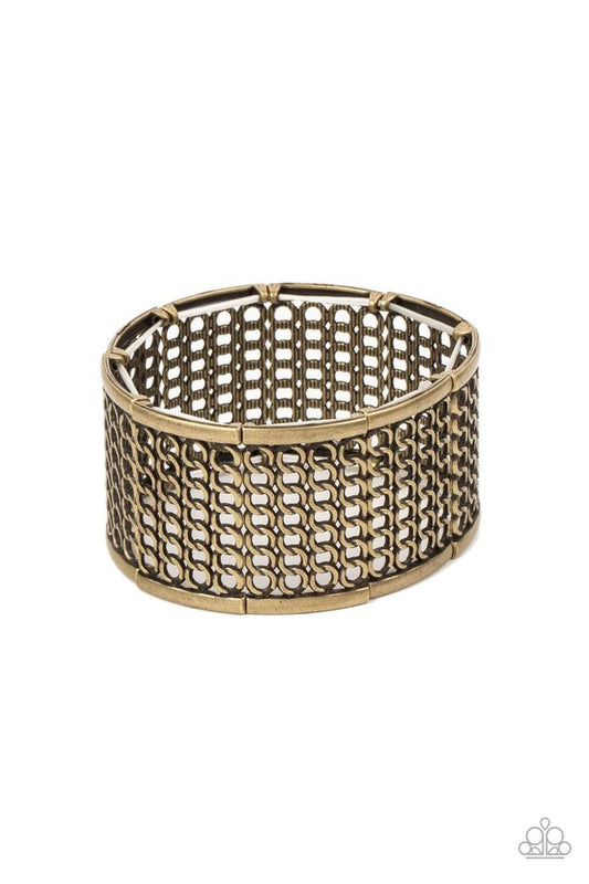 Camelot Couture - Brass - Paparazzi Bracelet Image