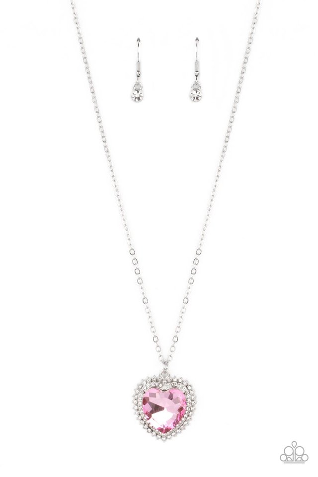 Long pink store necklace paparazzi