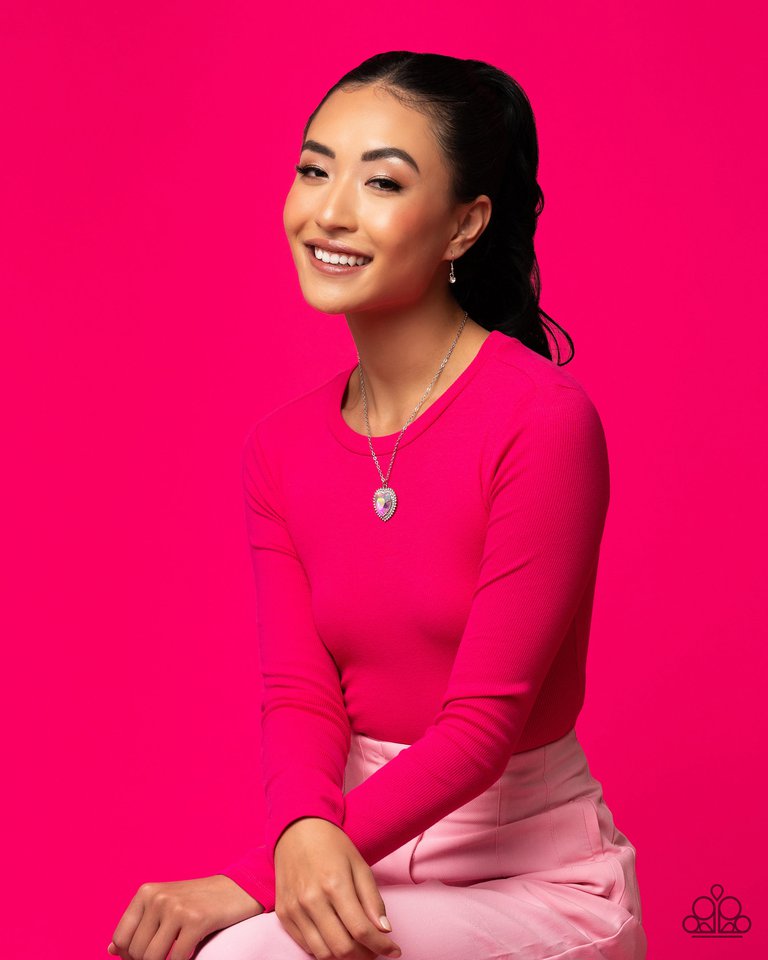 Sweethearts Stroll - Pink - Paparazzi Necklace Image