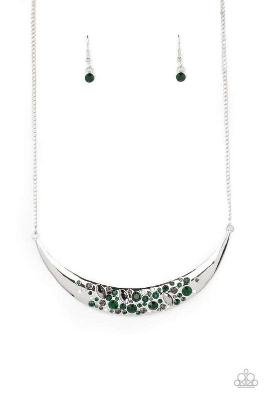 Bejeweled Baroness - Green - Paparazzi Necklace Image
