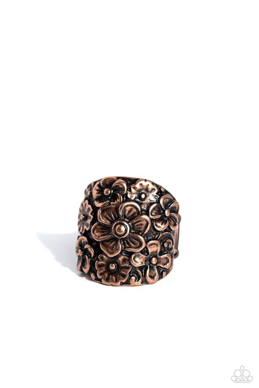 Burnished Bouquet - Copper - Paparazzi Ring Image