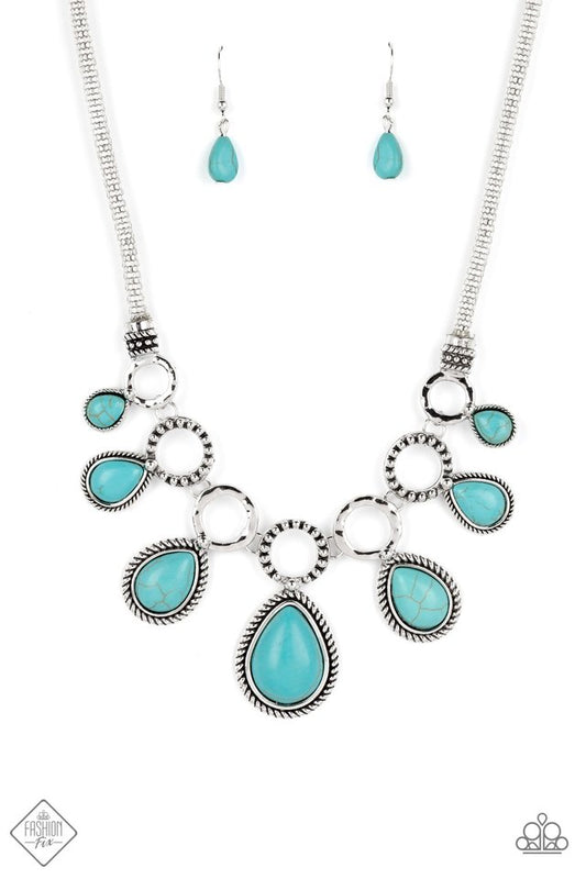 Riverside Relic - Blue - Paparazzi Necklace Image