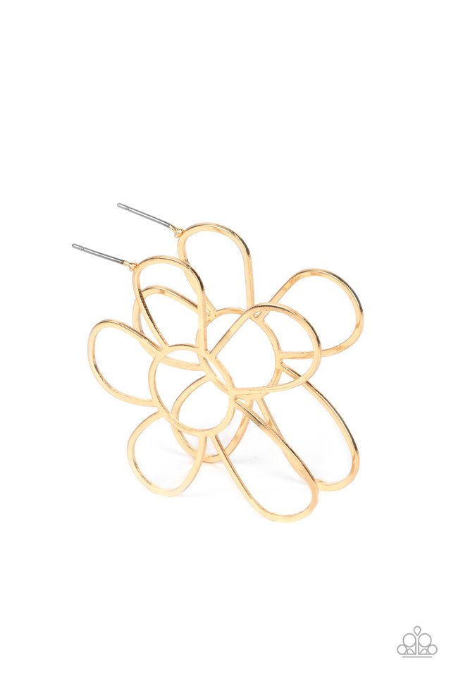 Rustic Rarity - Gold - Paparazzi Earring Image