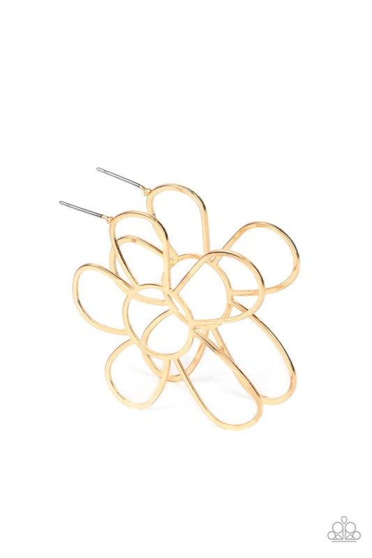 Rustic Rarity - Gold - Paparazzi Earring Image