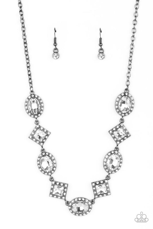 Diamond of the Season - Black - Paparazzi Necklace Image