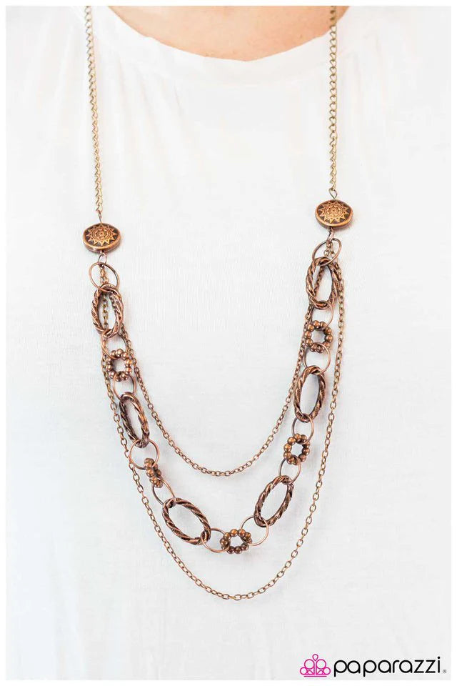 Paparazzi Necklace ~ Everything Under The Sun - Copper