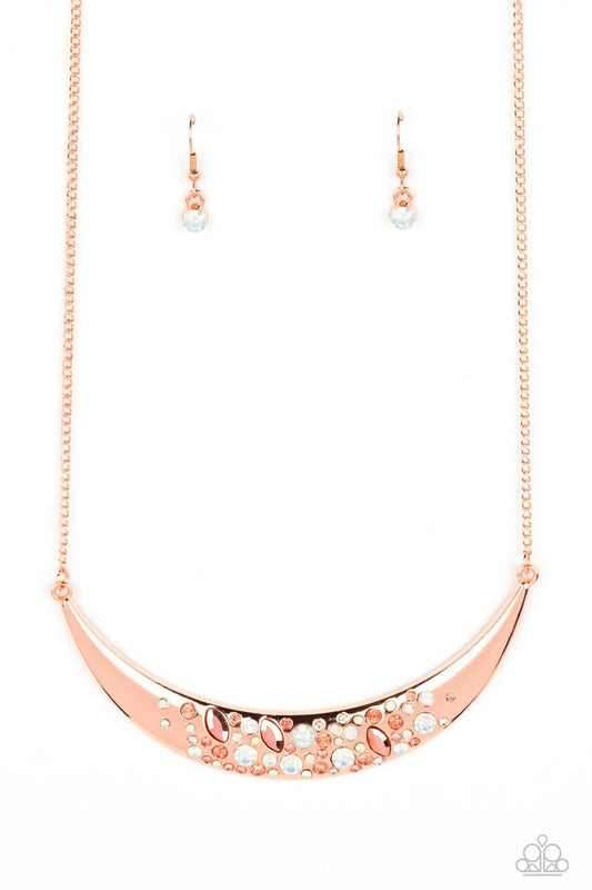 Bejeweled Baroness - Copper - Paparazzi Necklace Image