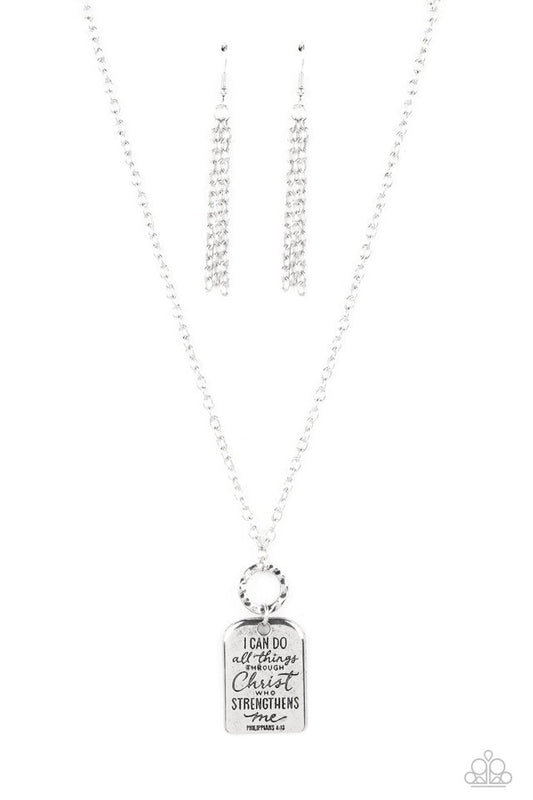 Persevering Philippians - Silver - Paparazzi Necklace Image