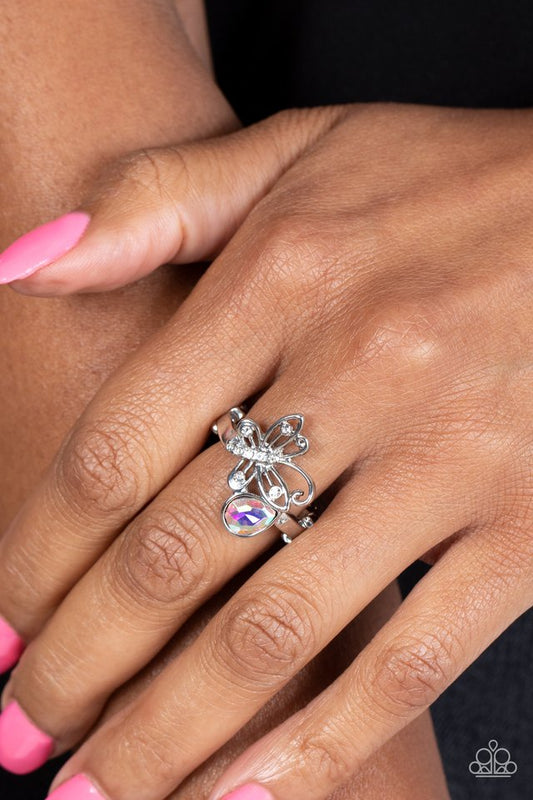 Flawless Flutter - Multi - Paparazzi Ring Image