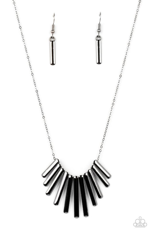 Leading MANE - Black - Paparazzi Necklace Image