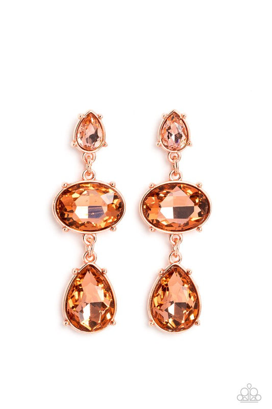 Royal Appeal - Copper - Paparazzi Earring Image
