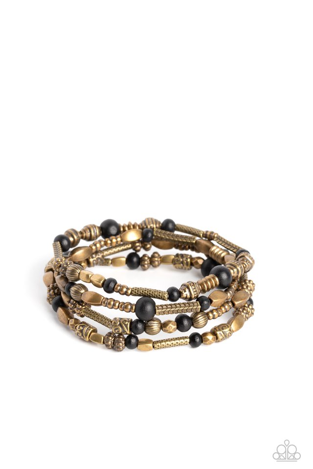 Jungle Jubilee - Brass - Paparazzi Bracelet Image