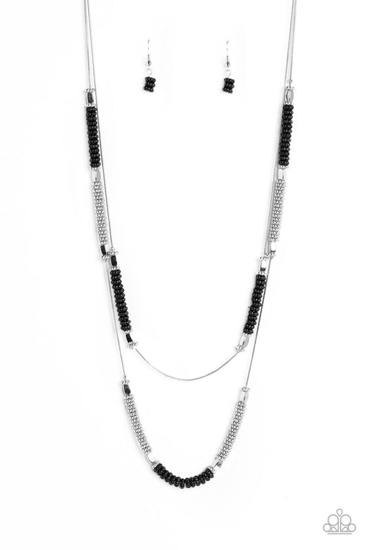 Caviar Chic - Black - Paparazzi Necklace Image
