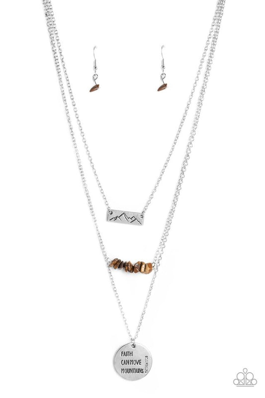 Miracle Mountains - Brown - Paparazzi Necklace Image