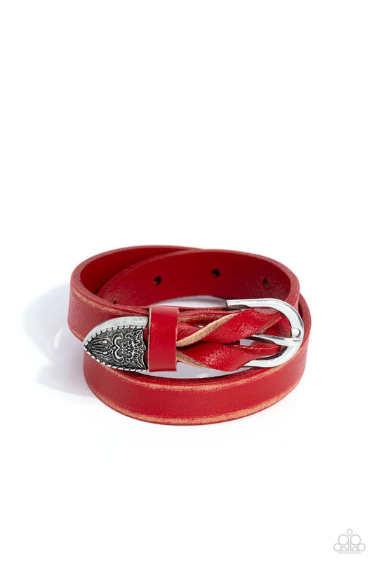 Coat of Arms Couture - Red - Paparazzi Bracelet Image