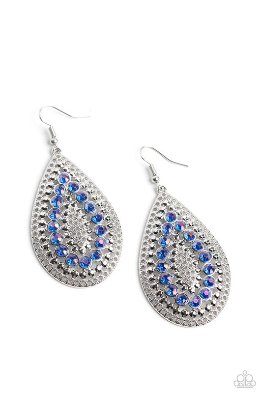 Spirited Socialite - Blue - Paparazzi Earring Image