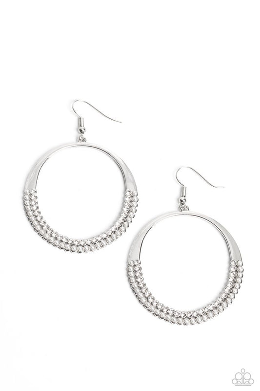 Material PEARL - White - Paparazzi Earring Image