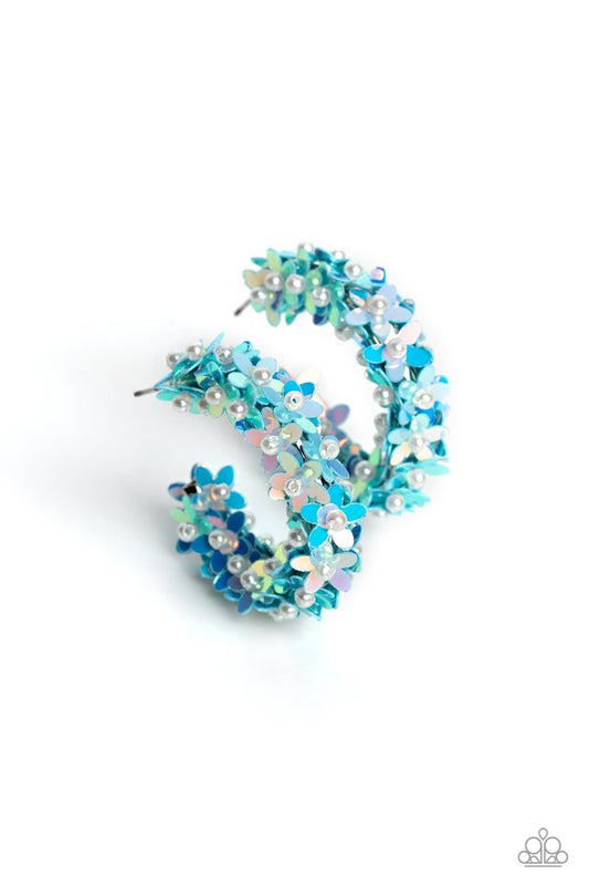 Fairy Fantasia - Blue - Paparazzi Earring Image