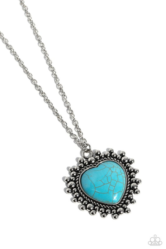 Southwestern Sentiment - Blue - Paparazzi Necklace Image