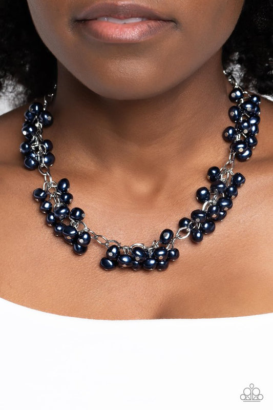 Pearl Parlor - Blue - Paparazzi Necklace Image