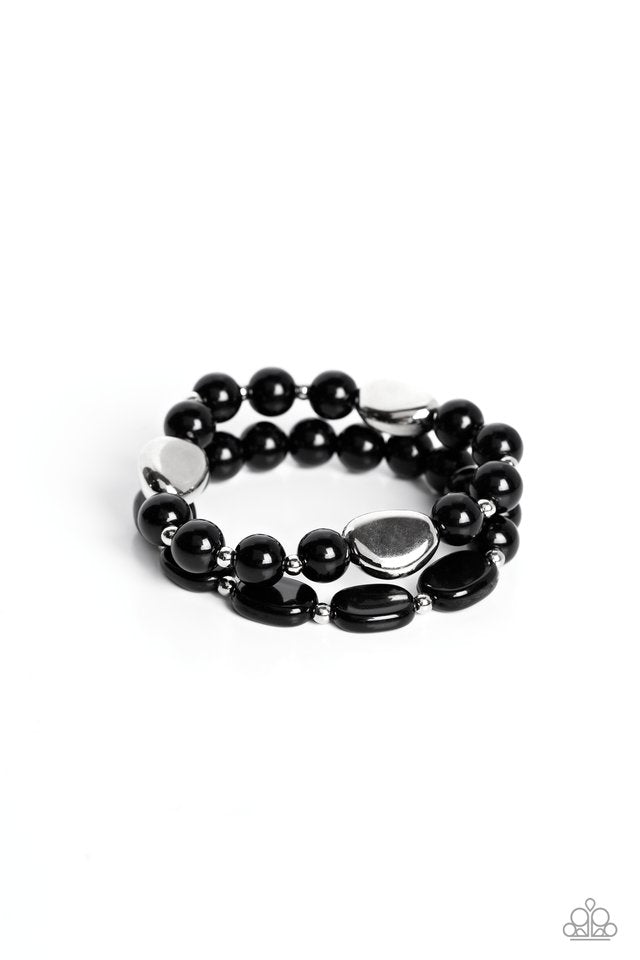 Roadhouse Renegade - Black - Paparazzi Bracelet Image