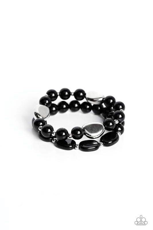 Roadhouse Renegade - Black - Paparazzi Bracelet Image