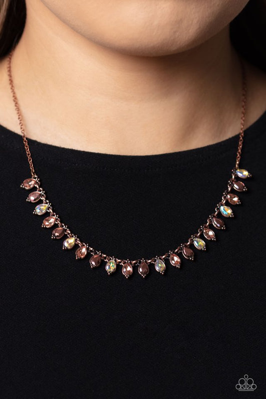 Fairy Light Fashion - Copper - Paparazzi Necklace Image