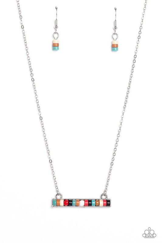 Barred Bohemian - Multi - Paparazzi Necklace Image