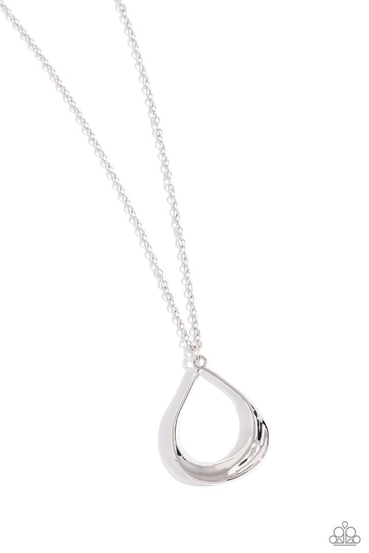 Subtle Season - Silver - Paparazzi Necklace Image