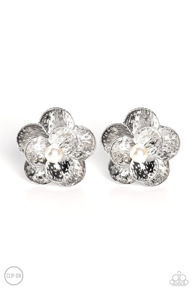 Miami Magic - White - Paparazzi Earring Image