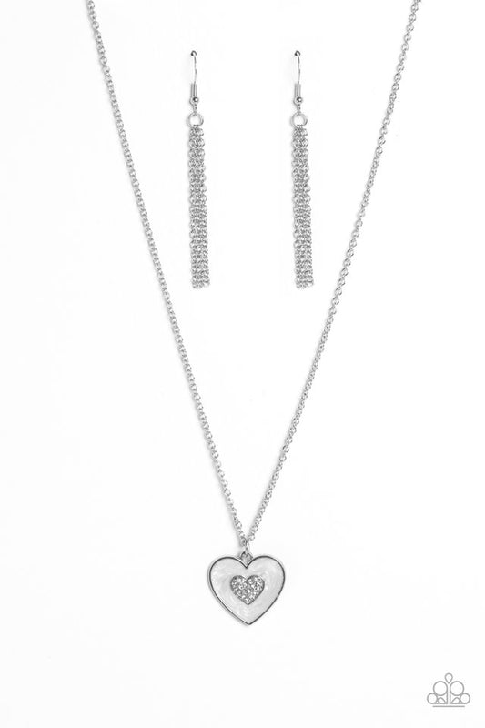 So This Is Love - White - Paparazzi Necklace Image